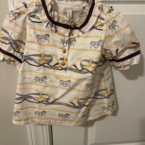 Janie and jack horse shirt, wore once.. smoke and pet free home